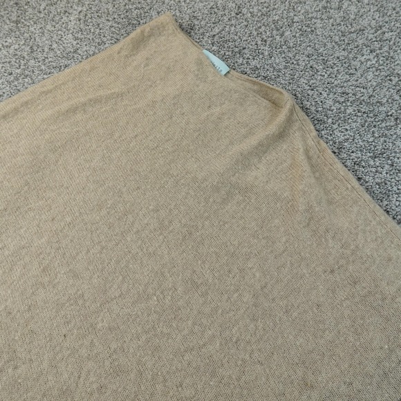 Celeste Sweaters - Celeste Sweater Womens One Size Beige Wool Cashmere Cape Knit Poncho Top Cozy